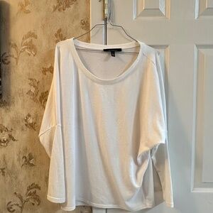 WHBM Oversized Super Comfy white shirt Sz S